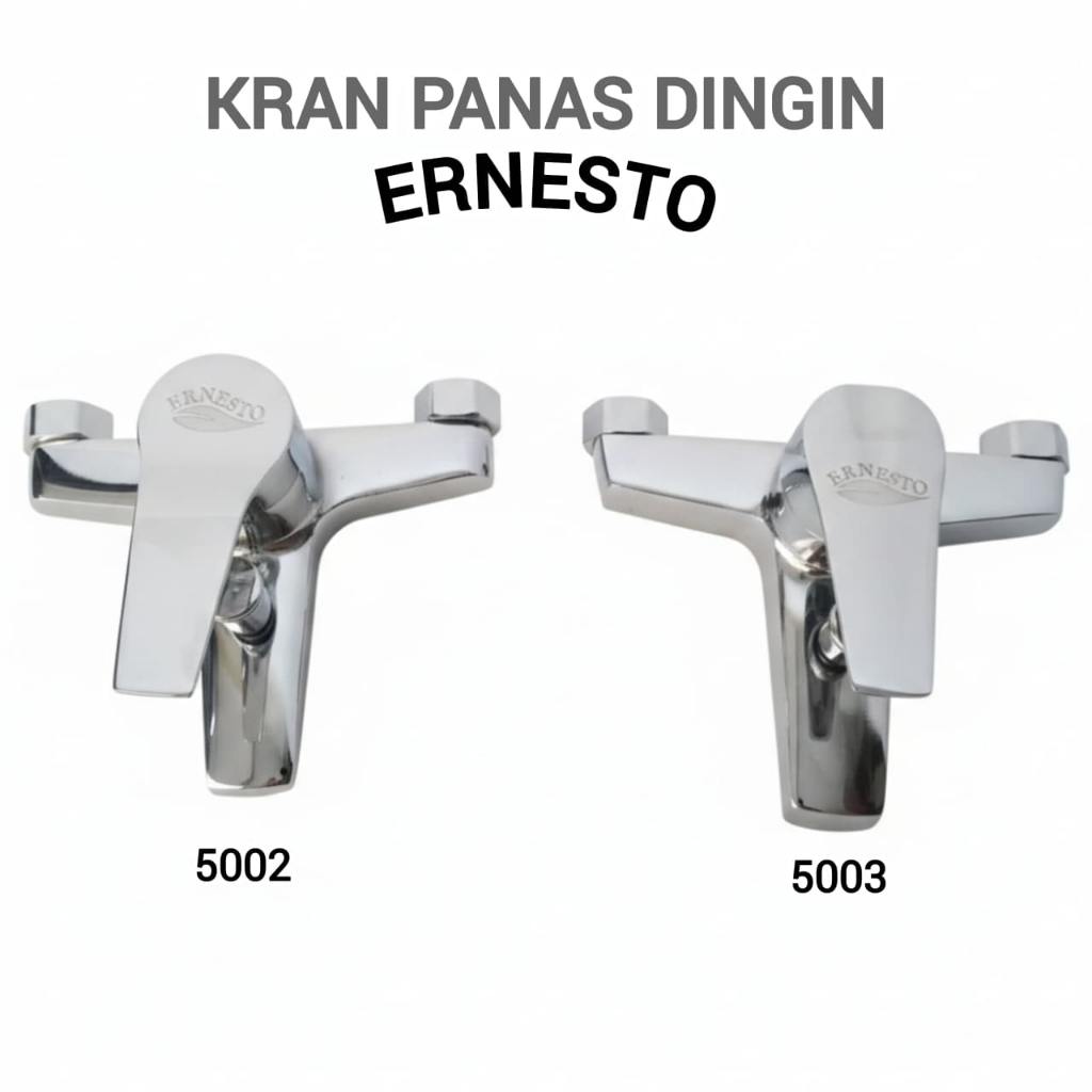 Kran Panas Dingin Set Lengkap + Selang + Hand Shower Kran Mixer Dinding