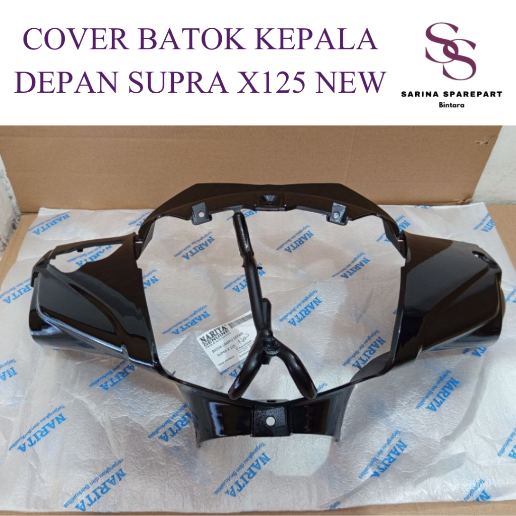 Cover Batok kepala depan supra x 125 new batok depan supra x 125 batman 2007-2013 hitam