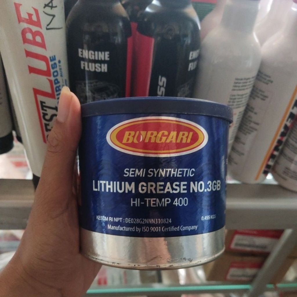 GREASE MOBIL - LITHIUM GREASE NO. 3GB HI-TEMP 400 ORIGINAL BURGARI - Gemuk Pelumas (stempet) Serbagu