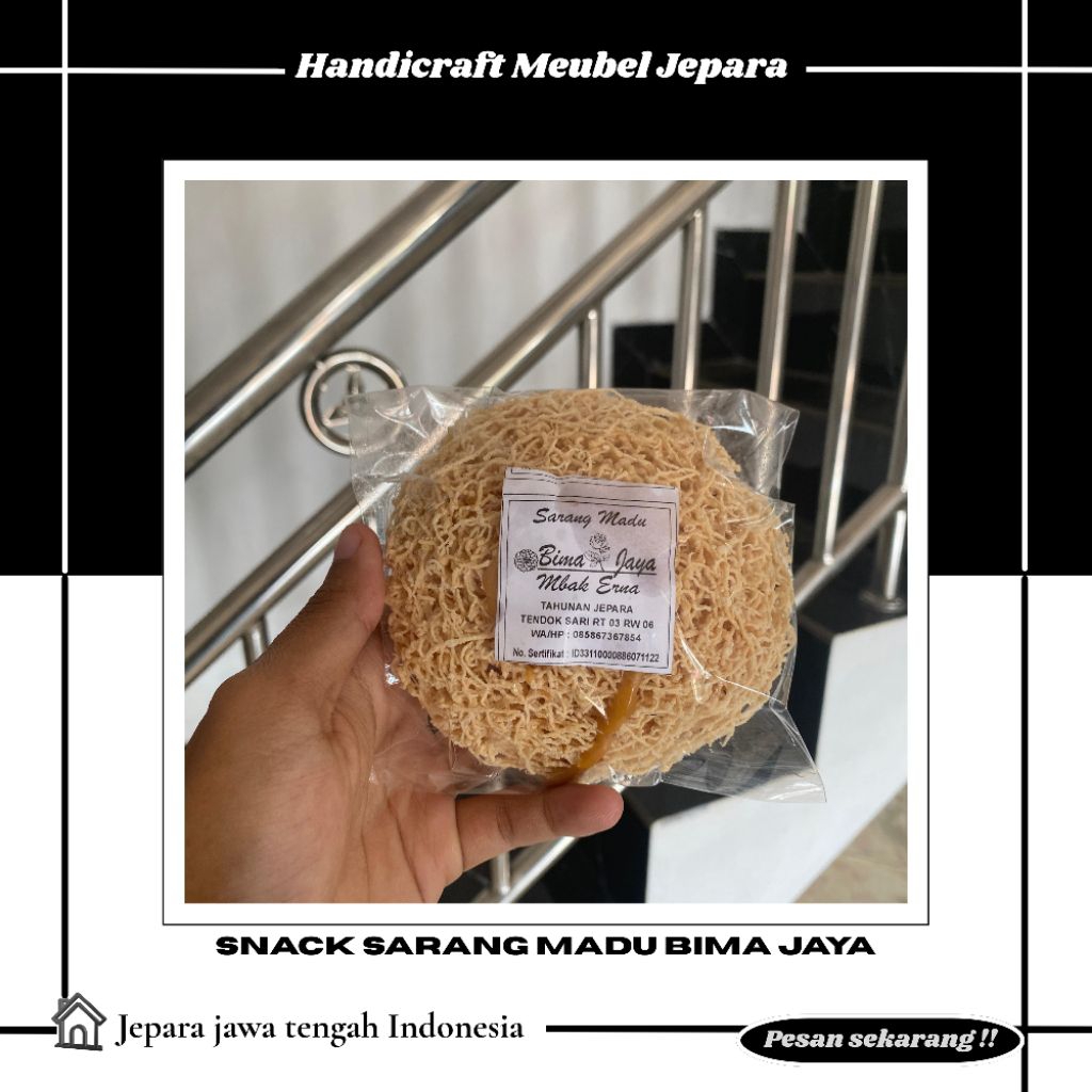 Snack sarang madu,carang madu | OLEH OLEH KHAS JEPARA