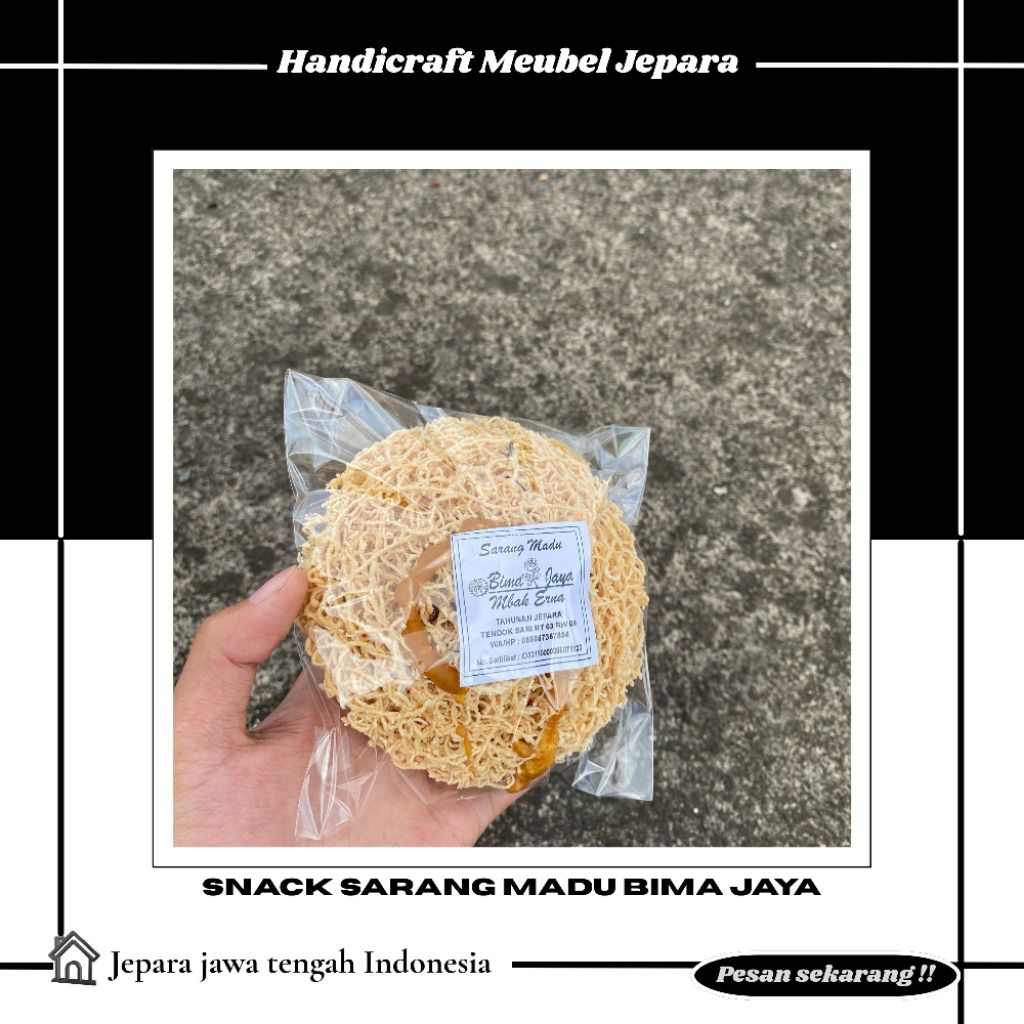 Snack sarang madu , carang madu | makanan khas Jepara