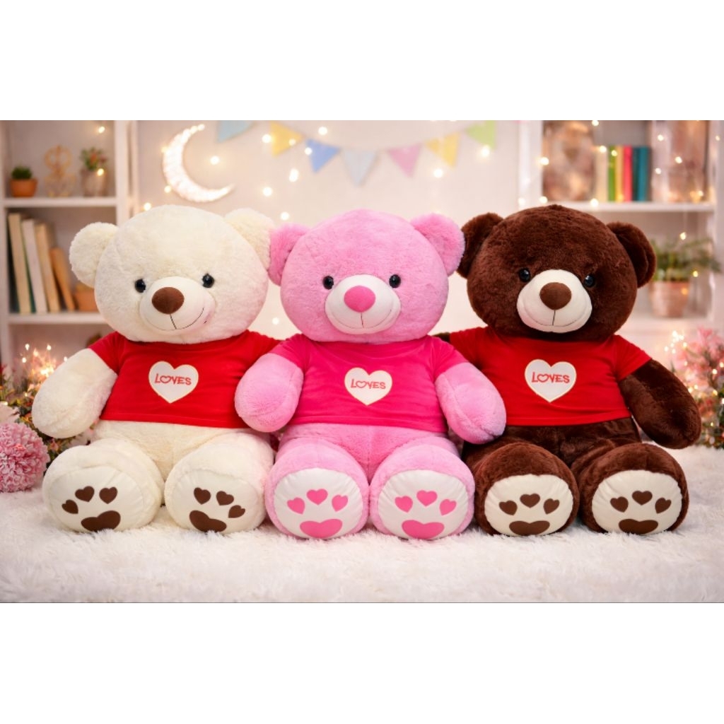 K'Line - (WAJIB BACA DESKRIPSI) Boneka Beruang Teddy Bear Jumbo Love 70cm Premium - Kado Valentine U