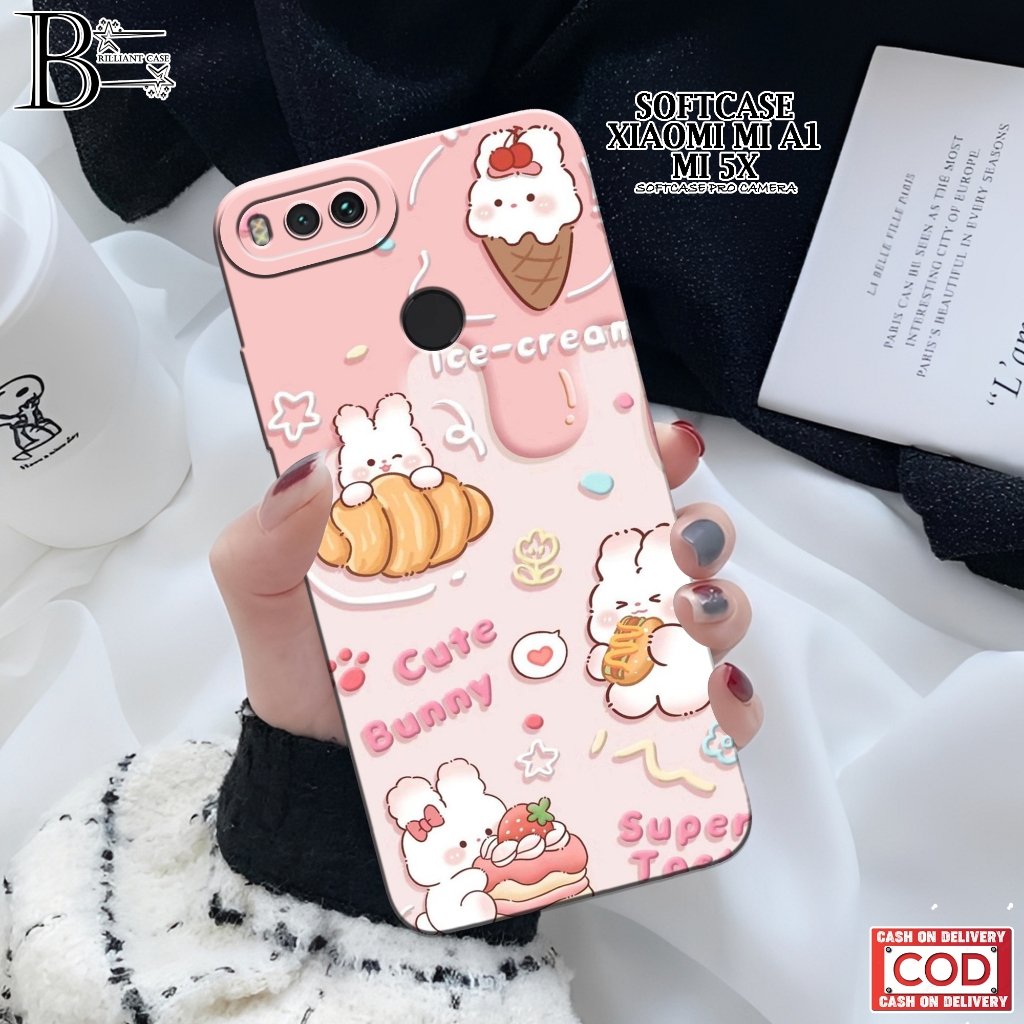 Case Xiaomi Mi A1 (Mi 5X) - Fashion Case  Lucu - Casing Xiaomi Mi A1 (Mi 5X) - Silikon Pro Camera - 