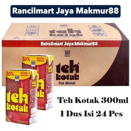 Teh Kotak Ultra 300 Ml Jasmine Blackcurrant Apel Lemon ( 1 Dus Isi 24 Pcs ) | Karton