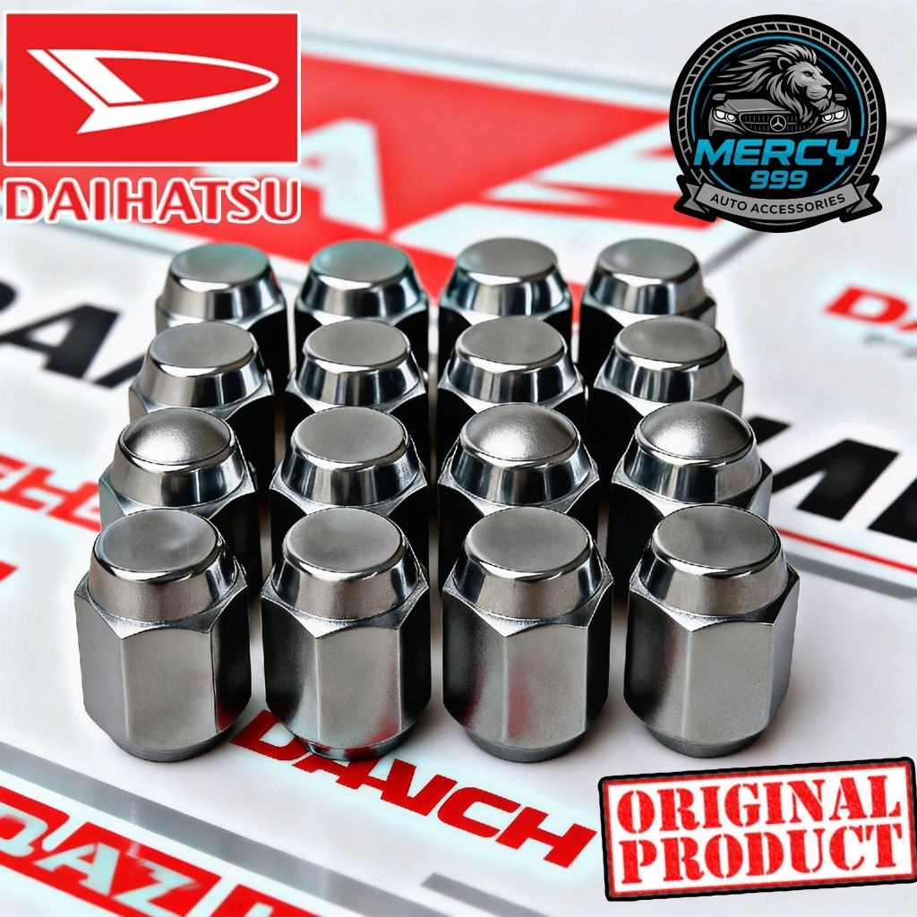 Daihatsu Ayla Sigra Mur Roda Racing Baut Lugnut Velg Mobil 16/20 Pcs Bahan Baja Original Product Ant