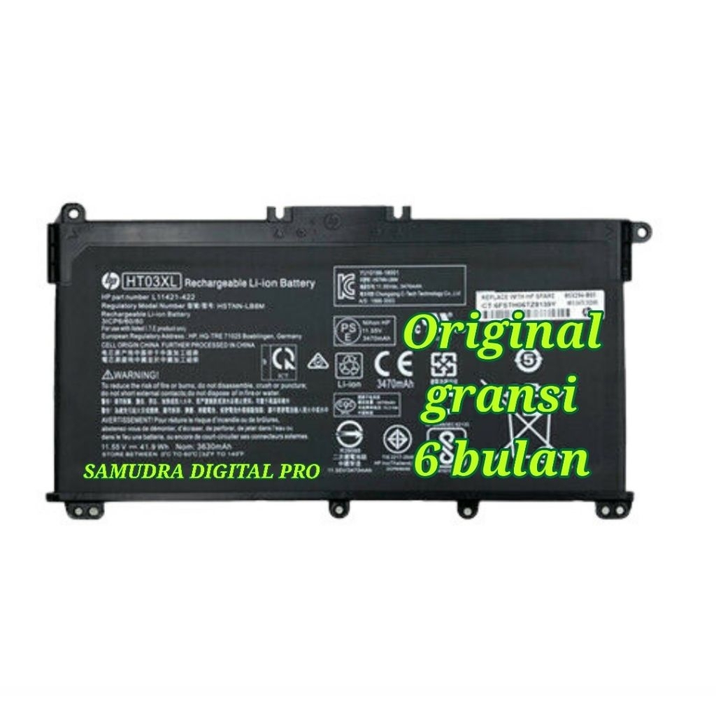 Baterai laptop hp 14s-cf3076tu hp 14s-cf3040tu hp 14s-cf3020tx hp 14s-cf3006tu HT03XL original