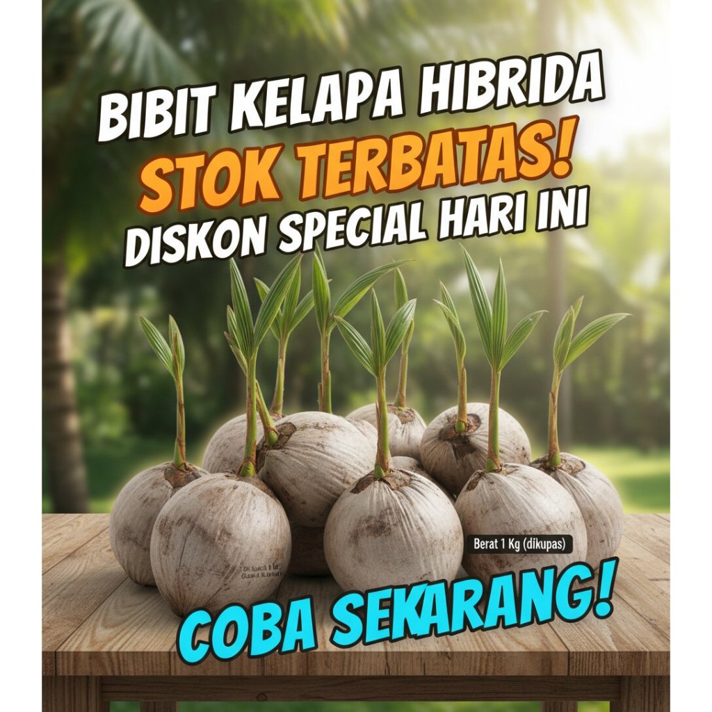 TERJAMIN  Bibit Kelapa Hibrida Jumbo