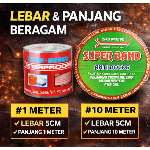 BEST Lem Talang 1 meter | Lakban Seng Anti Bocor - SUPER BAND