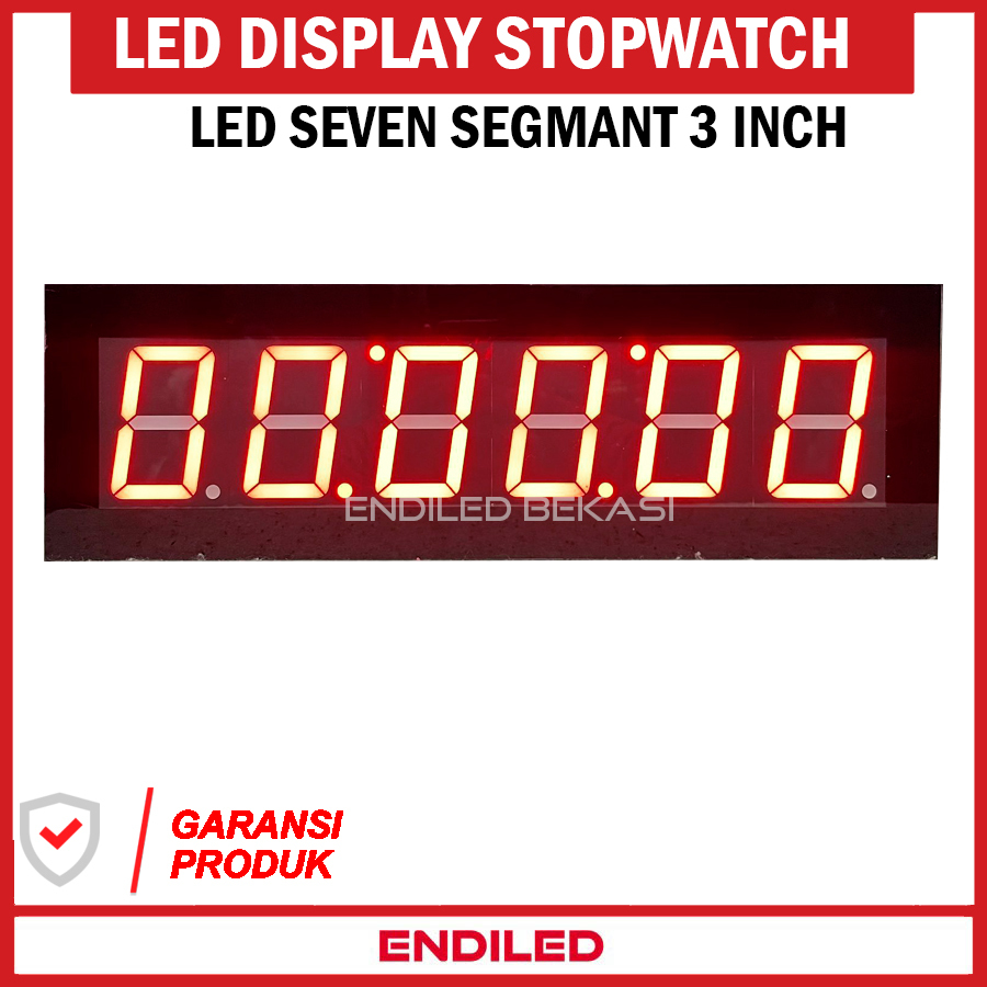LED DISPLAY TIMER STOPWATCH SEVEN SEGMENT 7 SEGMENT