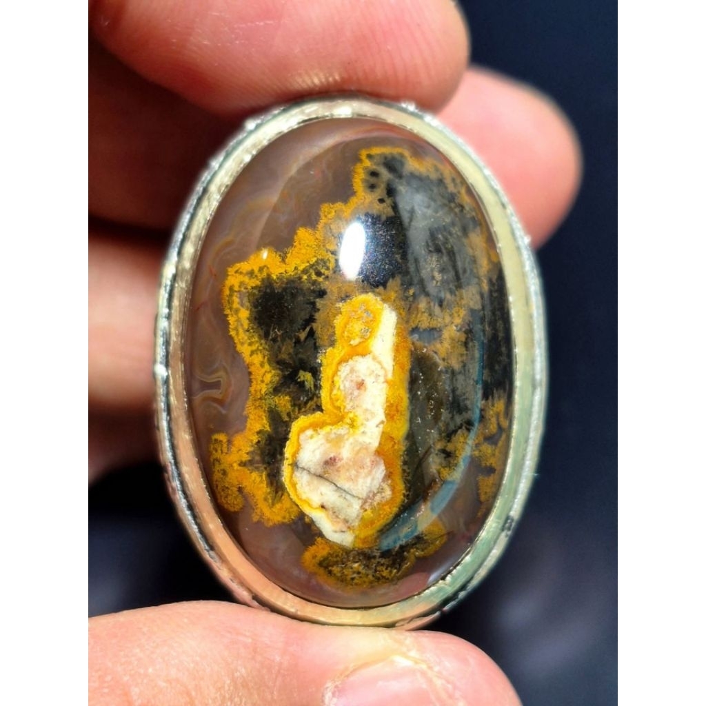 Natural batu akik gambar dimensi 30.20.12