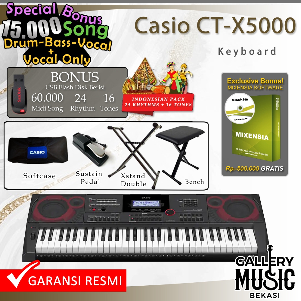 Casio CT-X5000 Keyboard / CTX5000 / CTX 5000 (diatas psr e463)