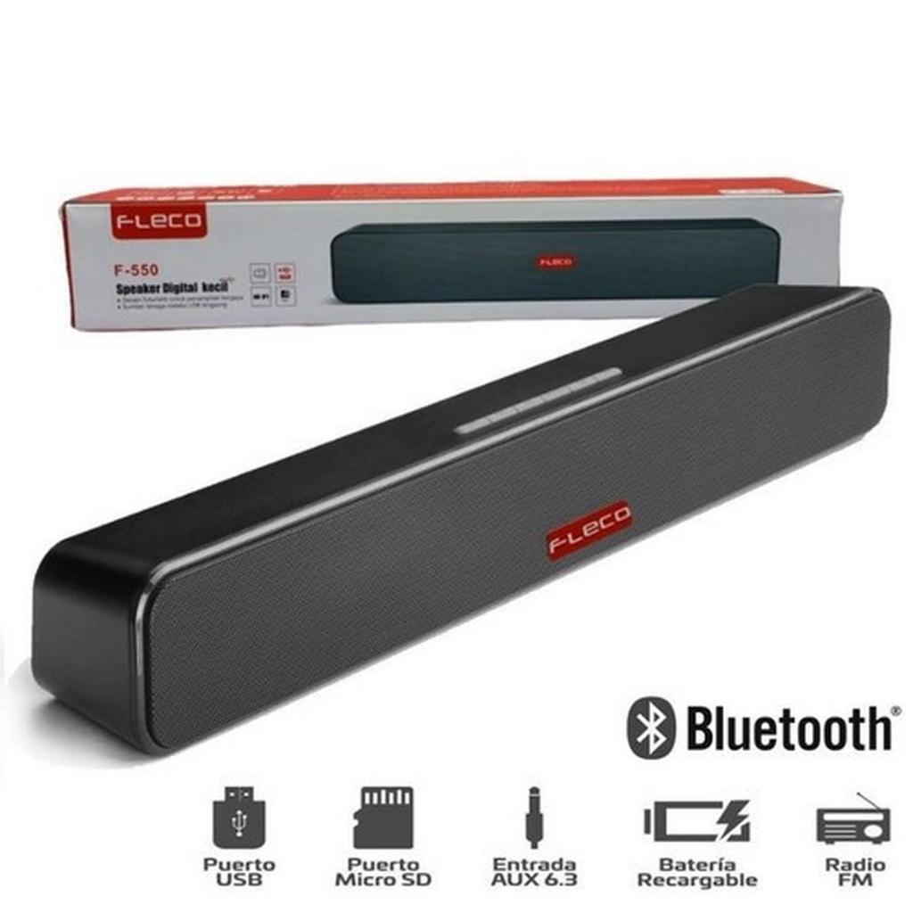 SPEAKER MULTIMEDIA FLECO F550 STEREO SUPER SOUNDBAR KABEL USB MINI