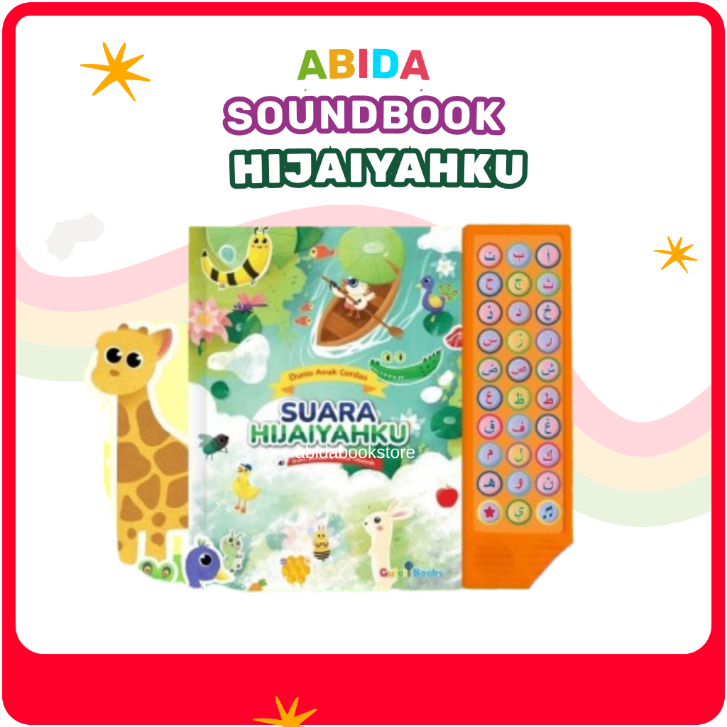 (abidabookstore)Soundbook Suara Hijaiyahku (Buku Bersuara Hewan & Hijaiyah)
