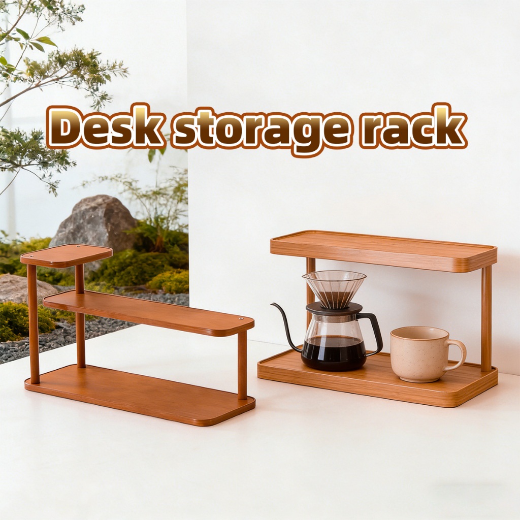 1pc Rak Penyimpanan Meja Kantor Rumah Multifungsi / Rak penyimpanan di atas meja dapur Praktis