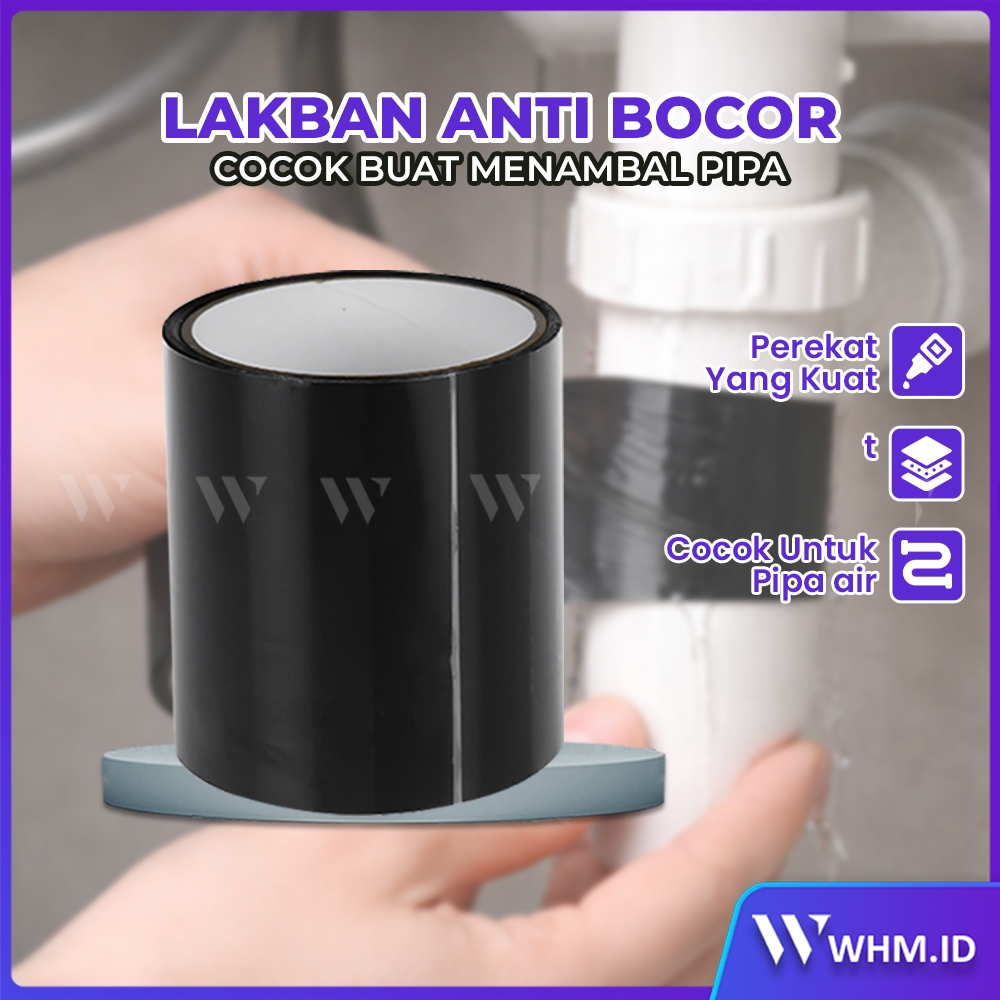 Lakban Anti Bocor Serbaguna / Lem Perekat Super Kuat 8mm x 10cm Dan 10mm x 100cm untuk Pipa / Ember 