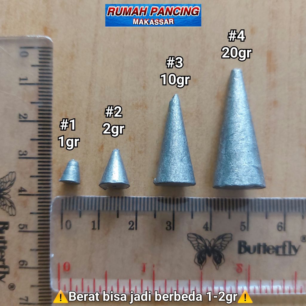 TIMAH PEMBERAT PANCING - KERUCUT