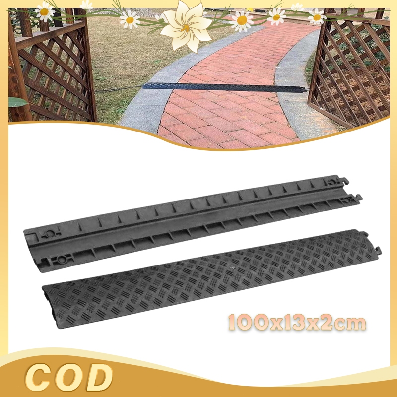 —100cm— Duct Kabel PVC Duct Kabel Karet Duct Pelindung Kabel Untuk Tahan Tekanan Dan Anti Slip