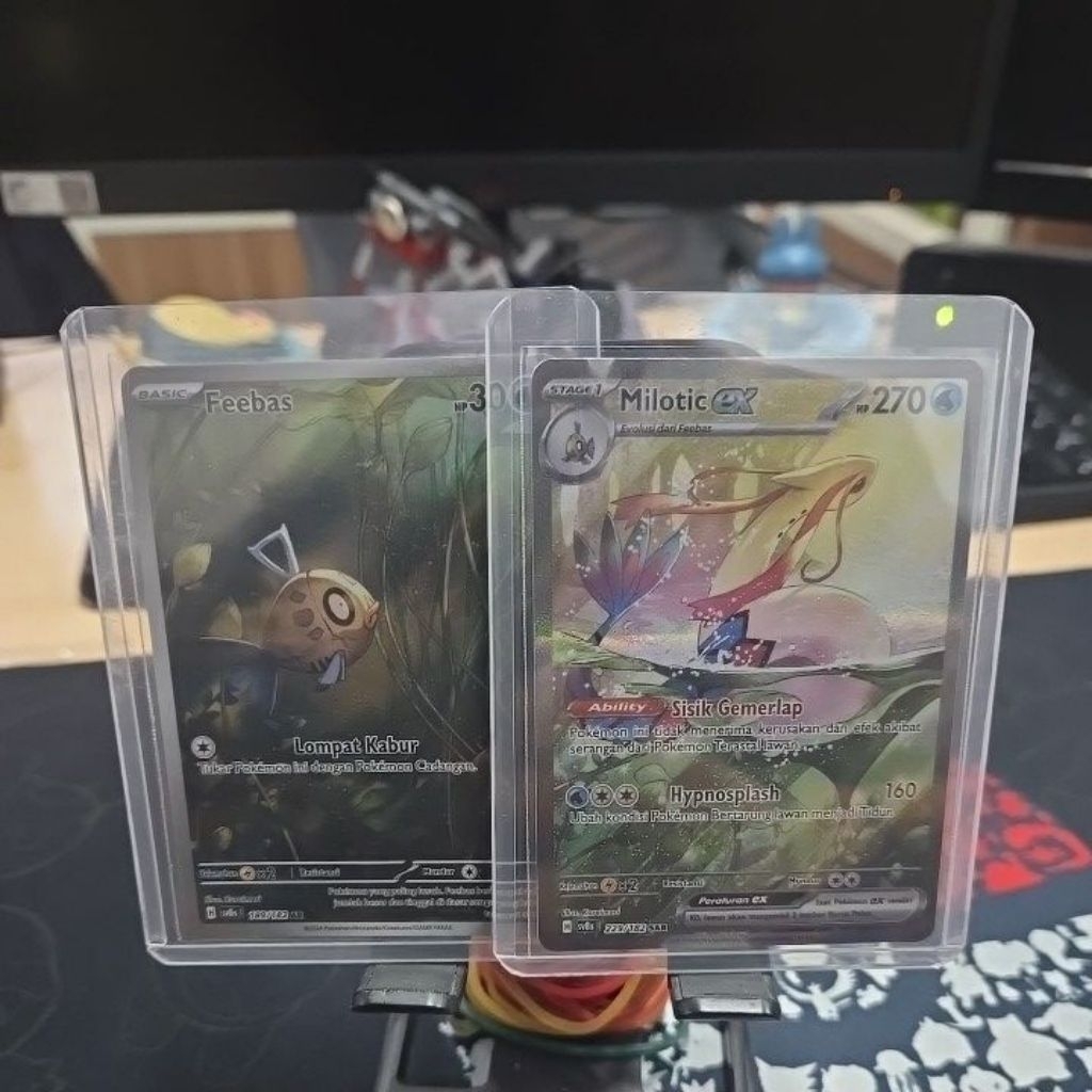 Milotic EX SAR dan Feebas AR (1 Paket) TCG Pokemon Indonesia