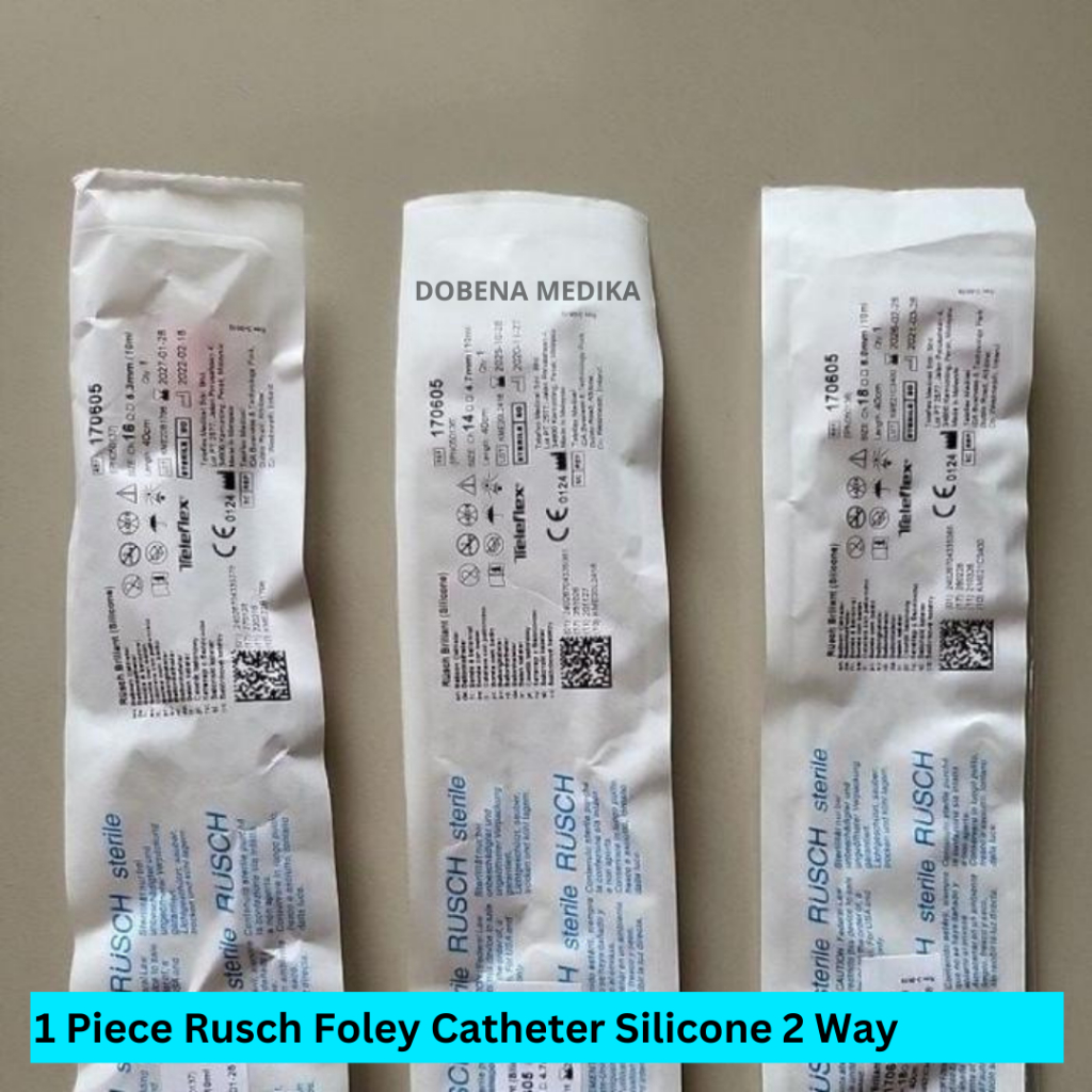 Foley Catheter Rusch Silicone 2 Way No 6 8 10 12 14 16 18 20 22 24