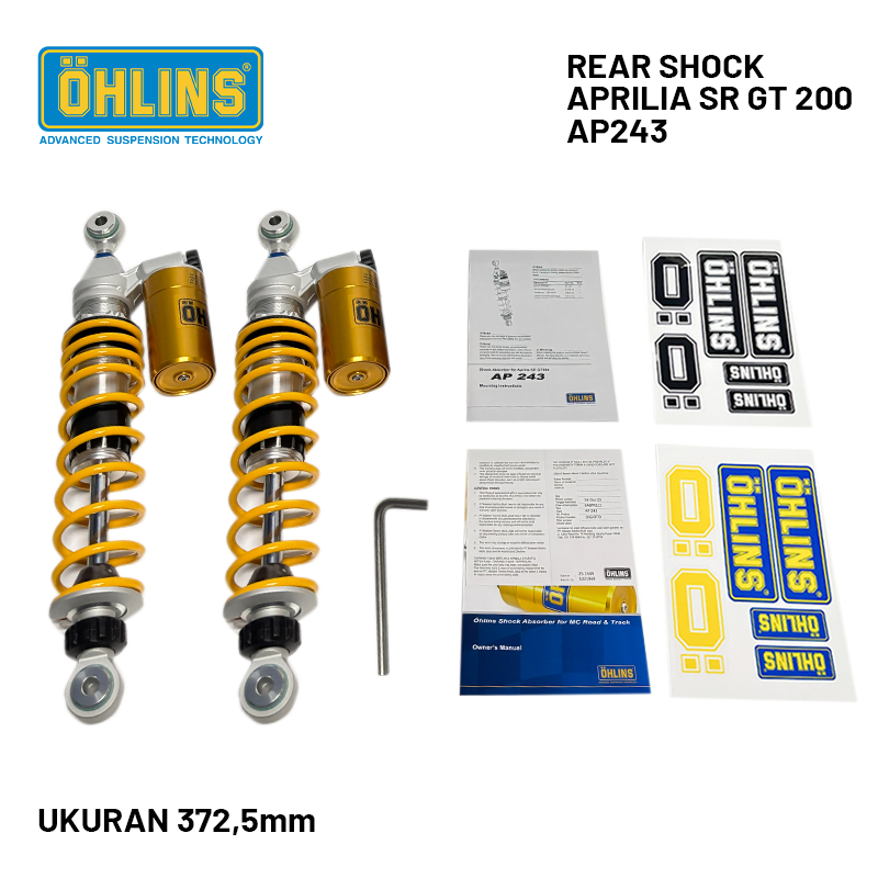 Shockbreaker Ohlins Aprilia SR GT 200 Shock Tabung