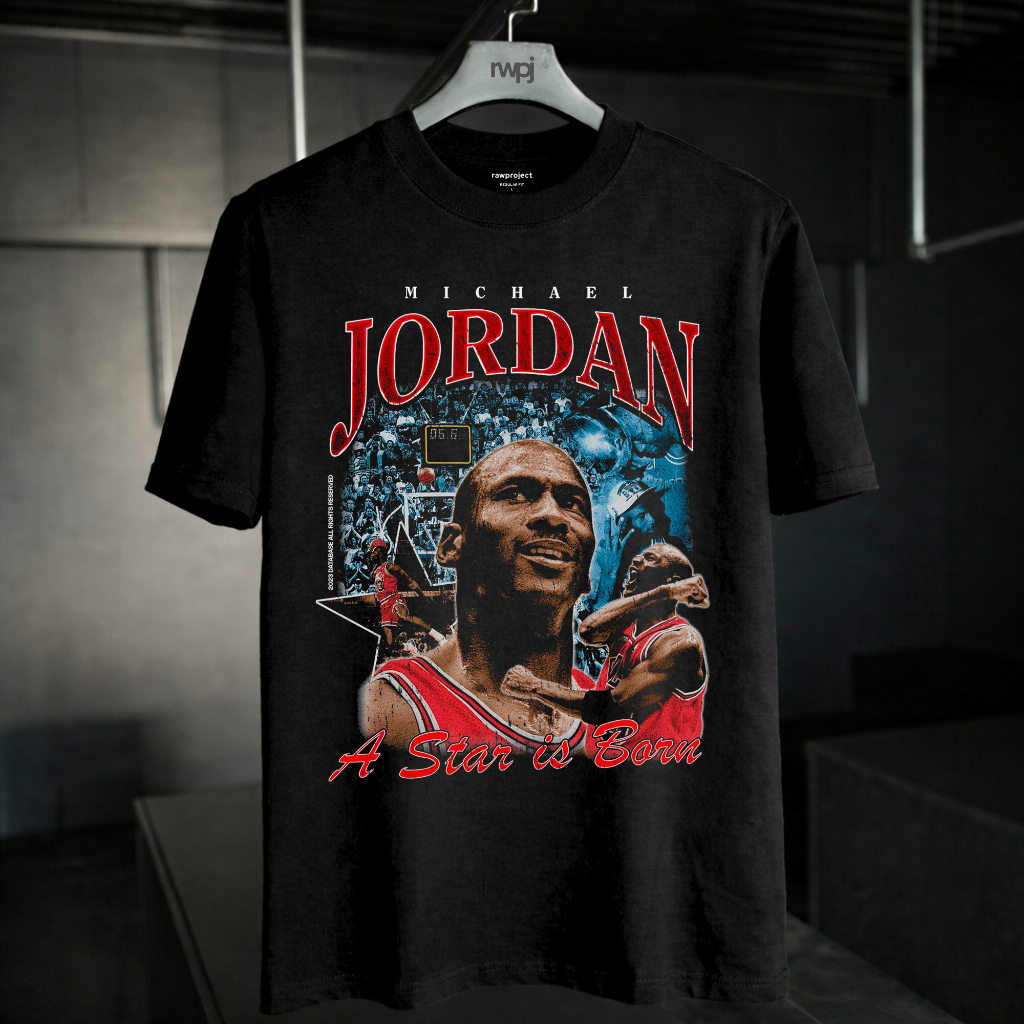 rawproject - kaos pria lengan pendek JORDAN