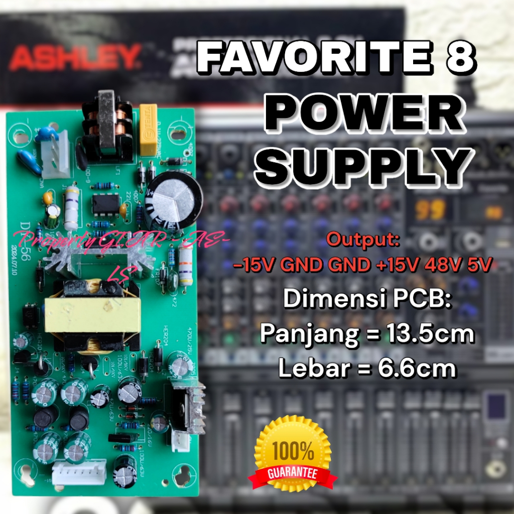 POWER SUPPLY MIXER ASHLEY FAVORITE 8 FAVORITE8