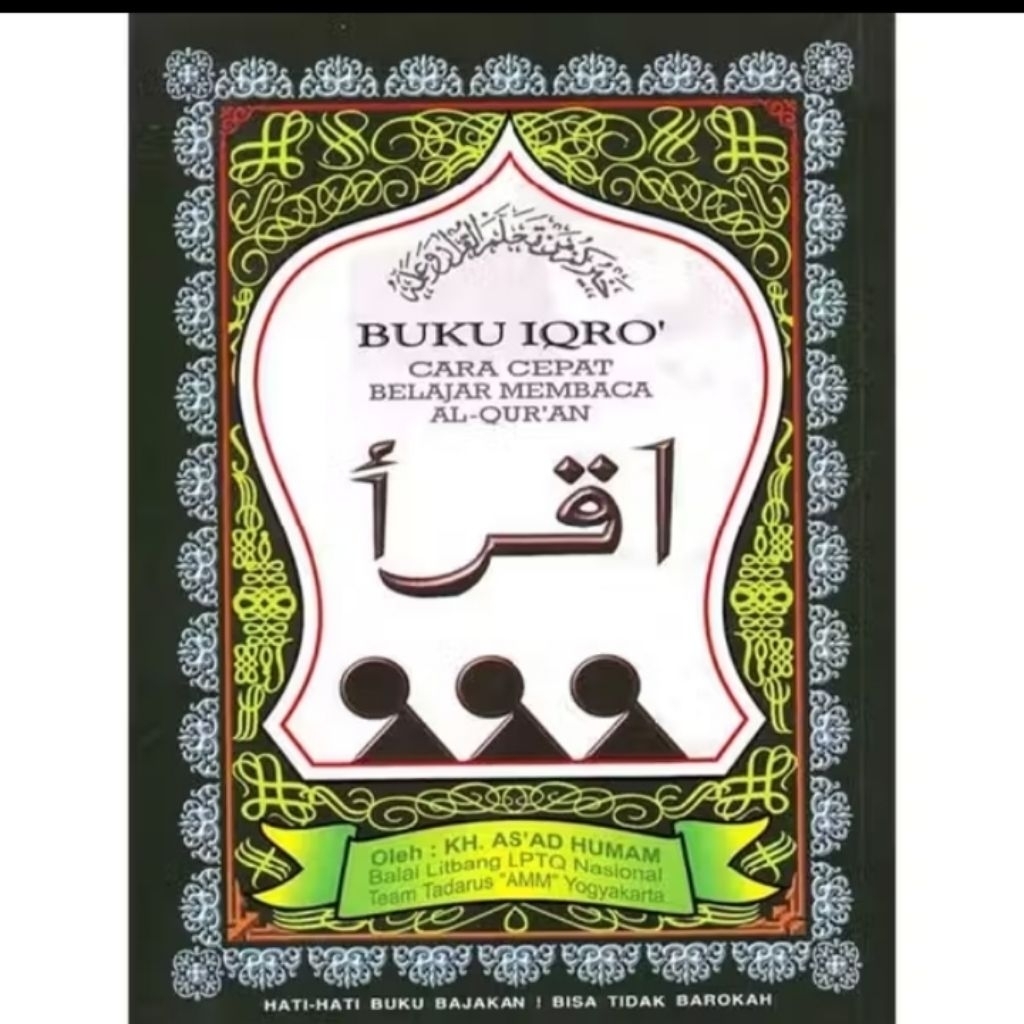 Buku Iqro Besar - Cover Hitam Elegan, Kertas HVS, Ukuran A5