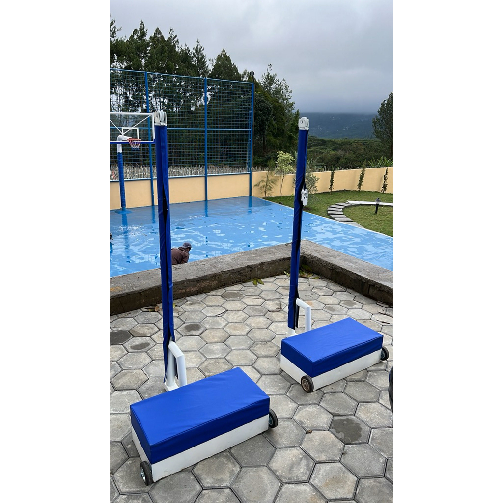 Tiang net badminton fortable