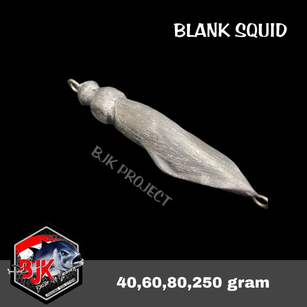 BLANK METAL JIG SQUID 40,60,80,250g SIAP EPOXY