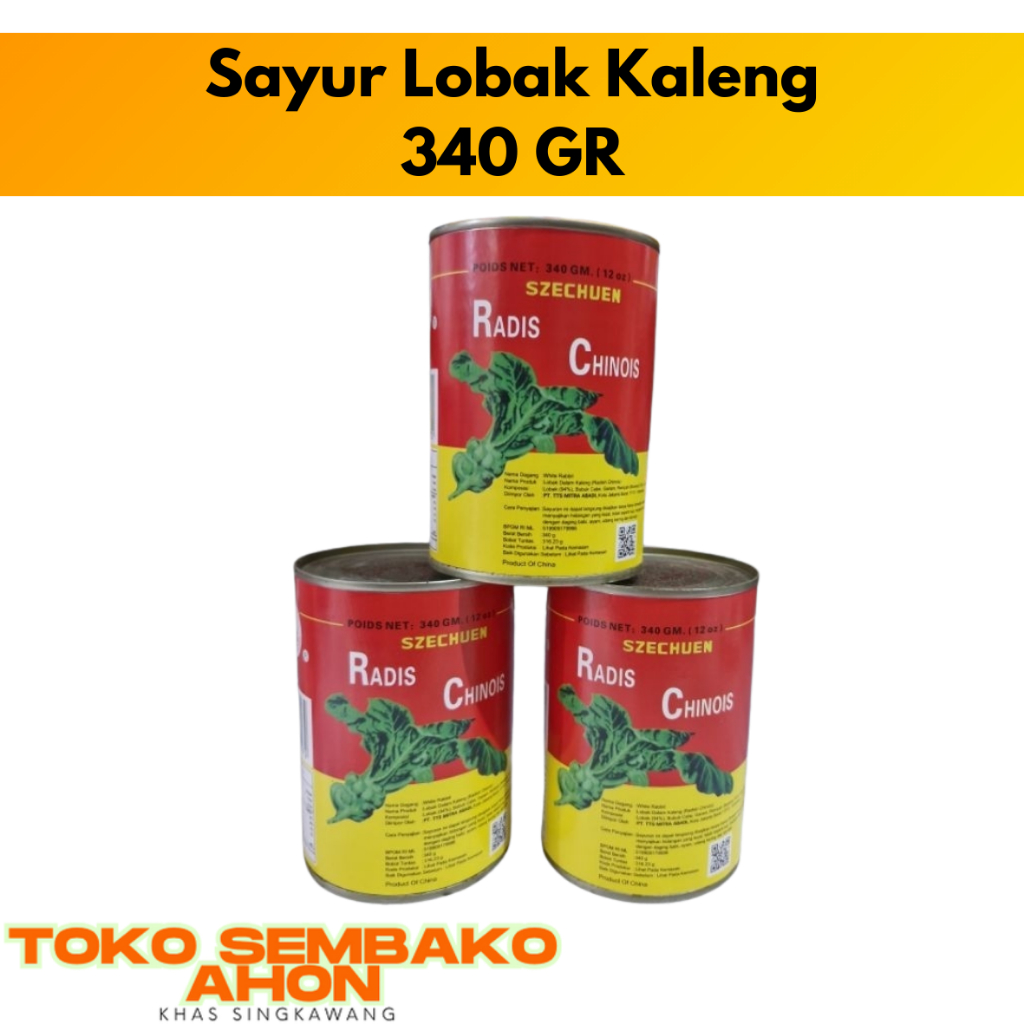 Szechuan Radis Chinos | Sayur Lobak Kaleng | Acar Lobak 340 gram / Lobak Asin Kaleng Szechuan / Pick