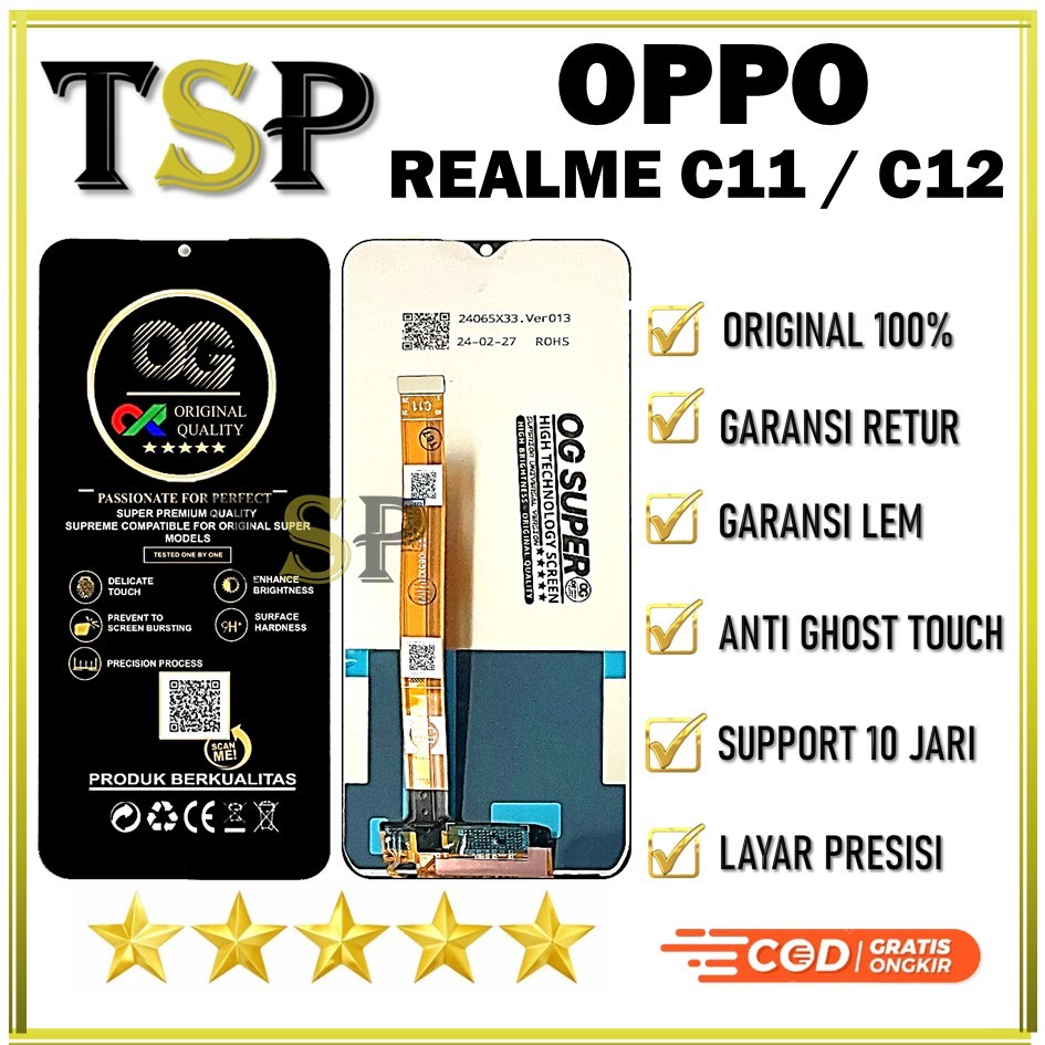 LCD TOUCHSCREEN OPPO REALME C11 / REALME C12 ORIGINAL 100% FULL SET