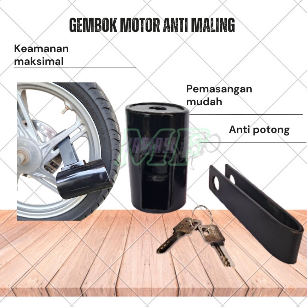 GEMBOK MOTOR ANTI MALING GEMBOK MOTOR SAFETY GEMBOK PENGAMAN MOTOR