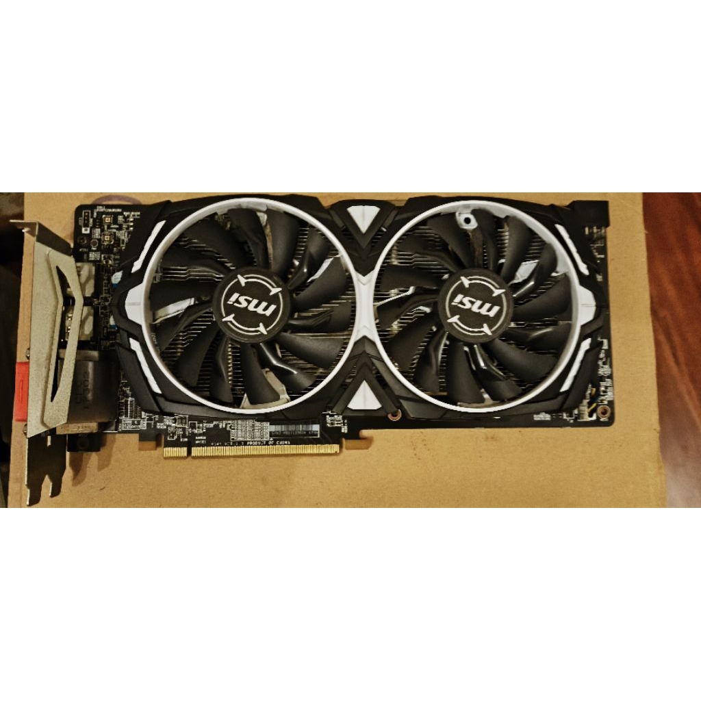 VGA GPU MSI ARMOR RX 580 4 GB rusak no display