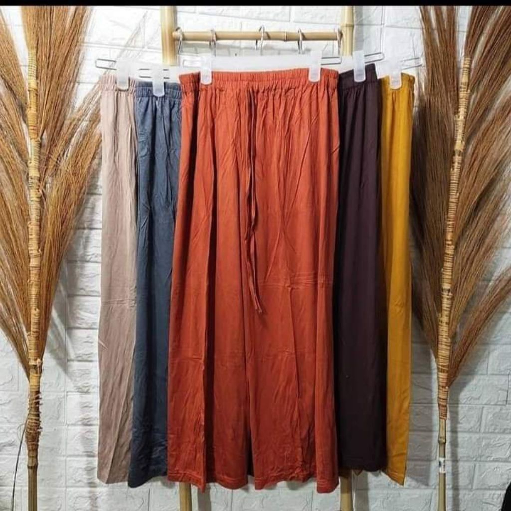 celana kulot rayon polos