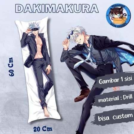 Dakimakura Premium HD / Bantal Guling Peluk Anime Gojo Jujutsu kaisen V2