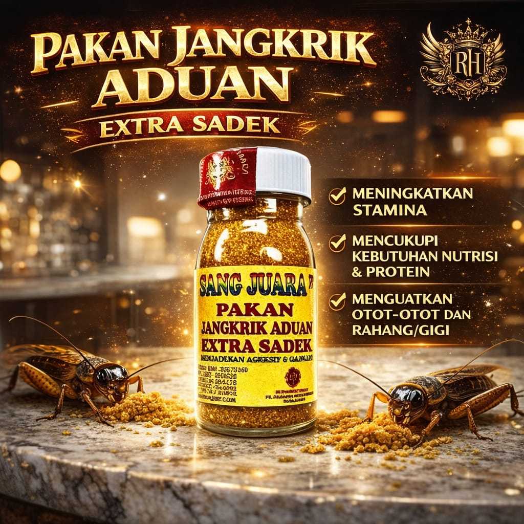 Pakan Jangkrik Aduan Extra Sadek 50ml - Meningkatkan Stamina & Nafsu Makan