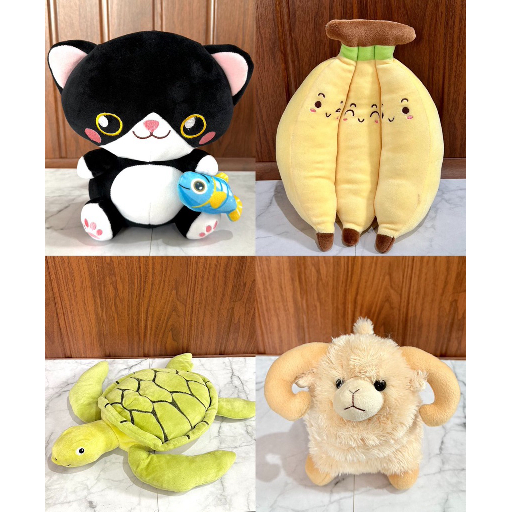 Boneka import funi fun hi funny ikea istana boneka kucing pisang domba turtle