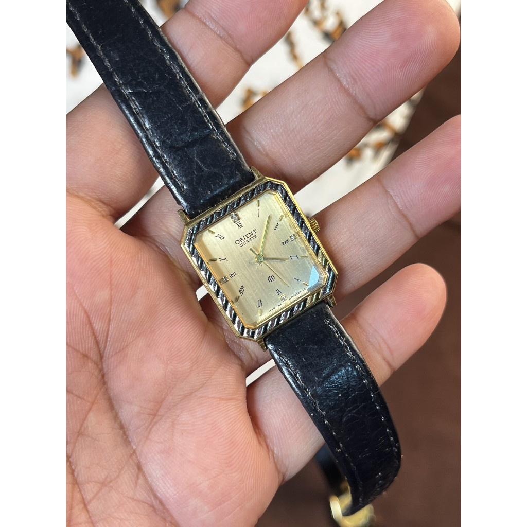 Jam Tangan Vintage Orient Tank Unisex Quartz Movement, Unisex Classic Watch