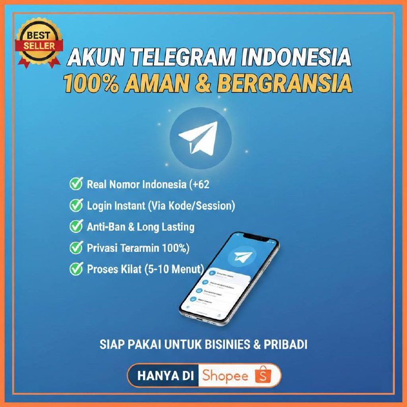 Akun telegram indo aman dan legal proses cepat bergaransi