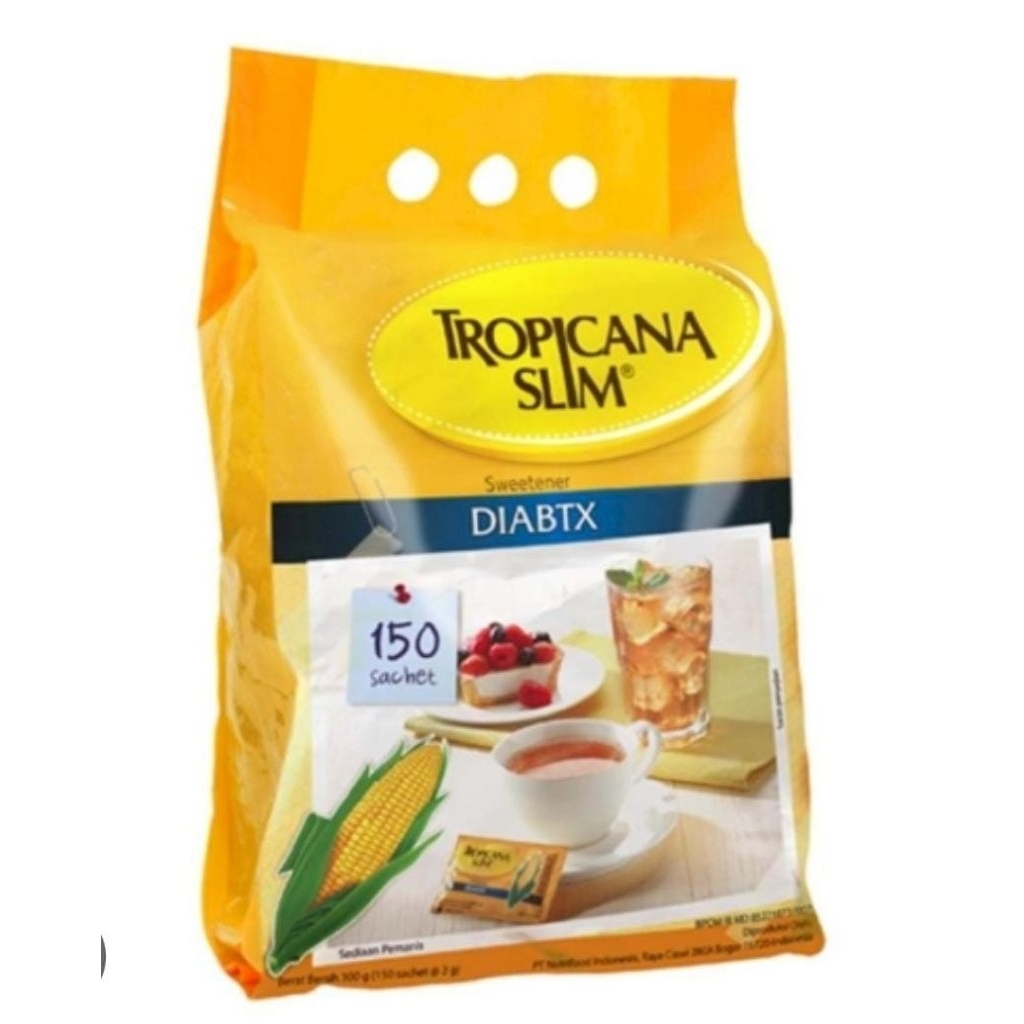 Tropicana Slim Sweetener Diabtx 1.8g - Pemanis Rendah Kalori dengan Kromium untuk Diabetes
