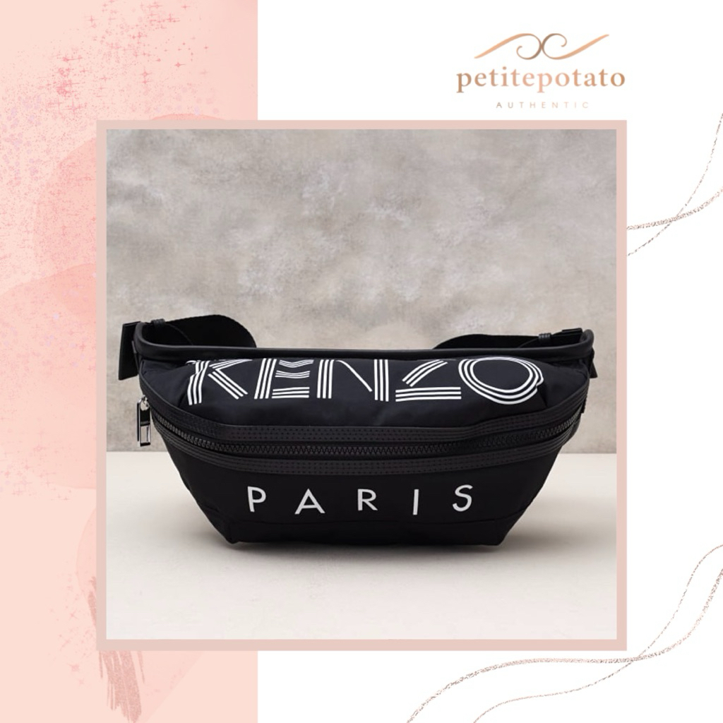 TAS BRANDED PRIA WANITA K**ZO LOGO PRINT BUMBAG