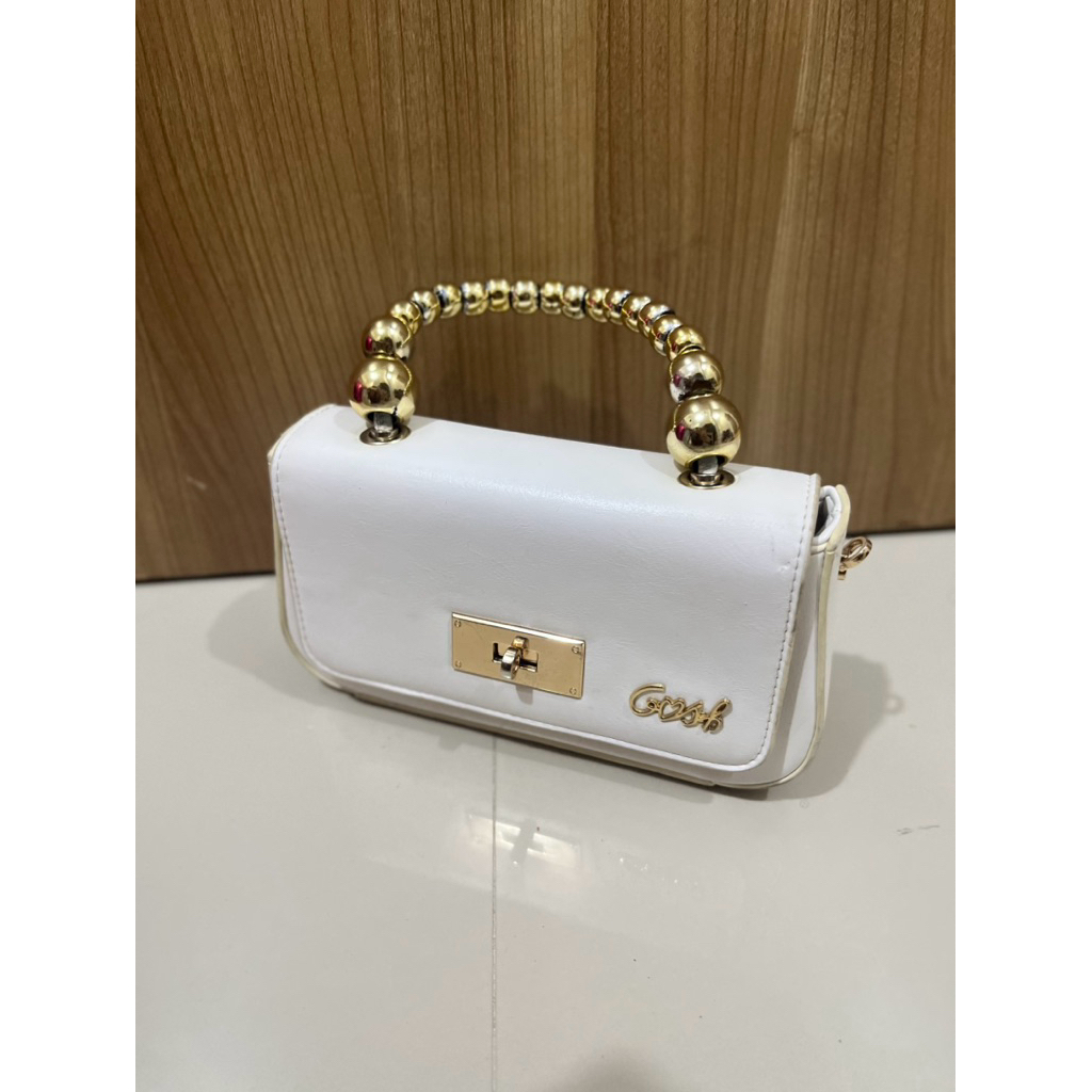Tas selempang gosh putih lucu