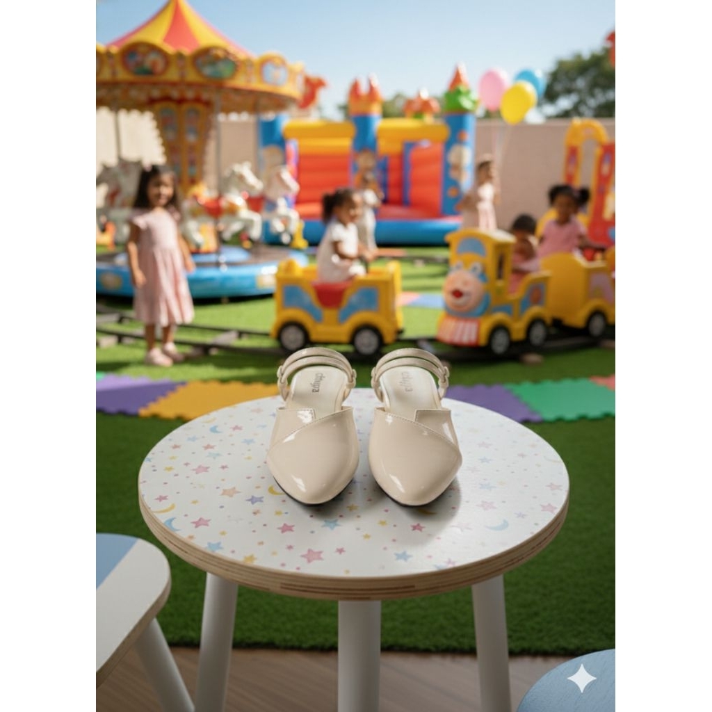 sandal anak perempuan hak 3cm Kasual Bustong