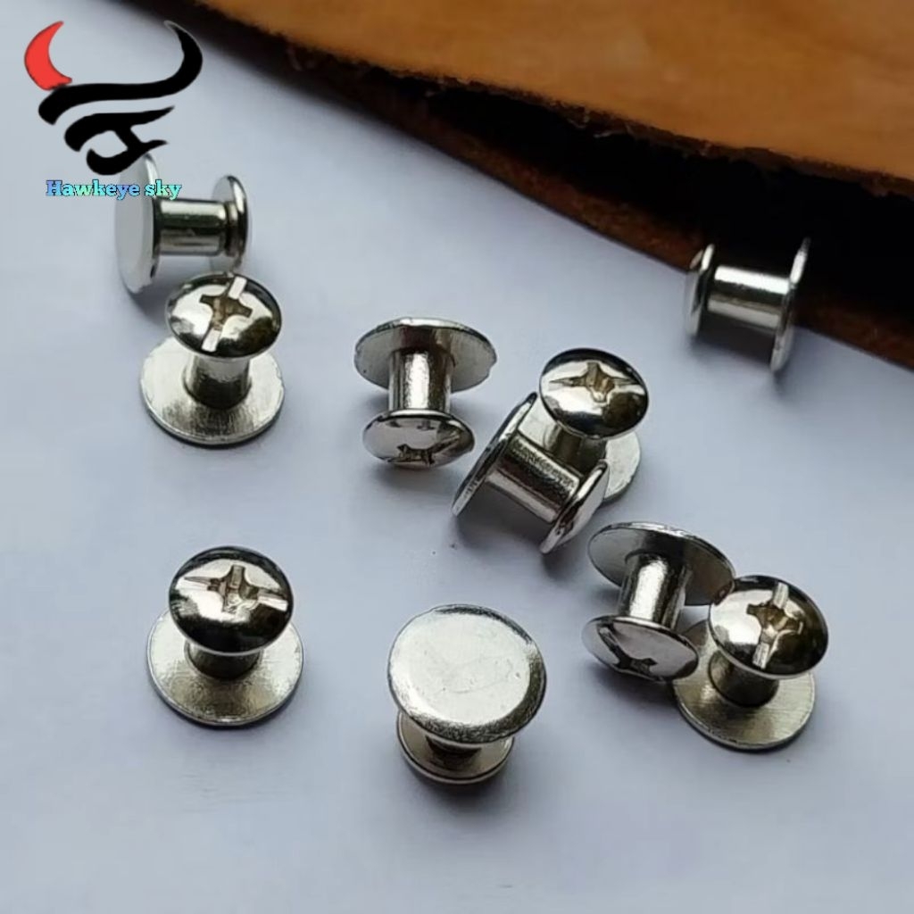 mur baut 6mm murah untuk sabuk kulit tas dan lainnya baut anti karat kecil murah