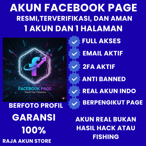 AKUN FB  FANPAGE ATAU 1 HALAMAN 0/RANDOM-1K+ PENGIKUT FP