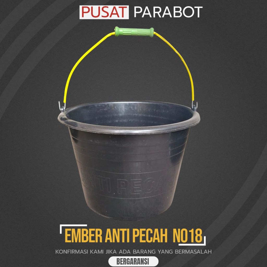 Ember Cor 18 Hitam / Ember Plastik Anti Pecah