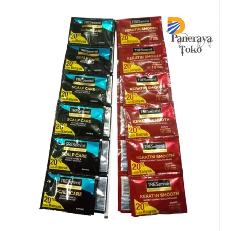 2 Renceng Tresemme Shampo Sachet Anti Ketombe Dan Rontok