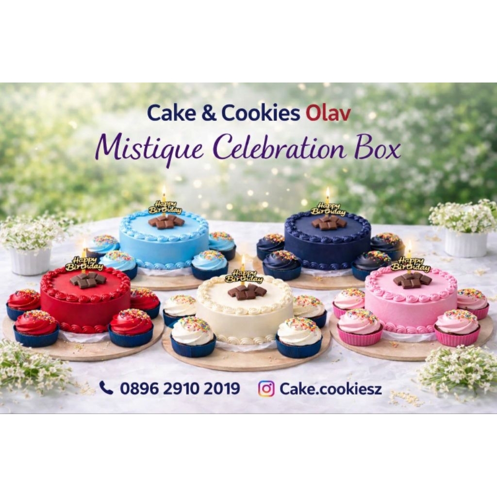 Cake bento cupcake ,Cake Korean Set , Cake Bento , Cup Cake Bento , Mistique Celebration Box , Bento