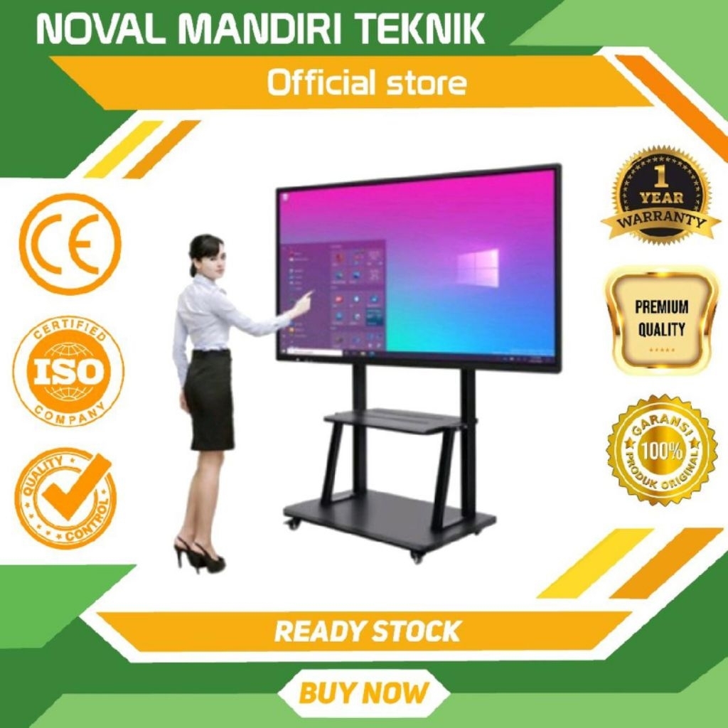 Interactive Flat Panel Digital Smart White Board Dual Os Haser X1 55 INCH