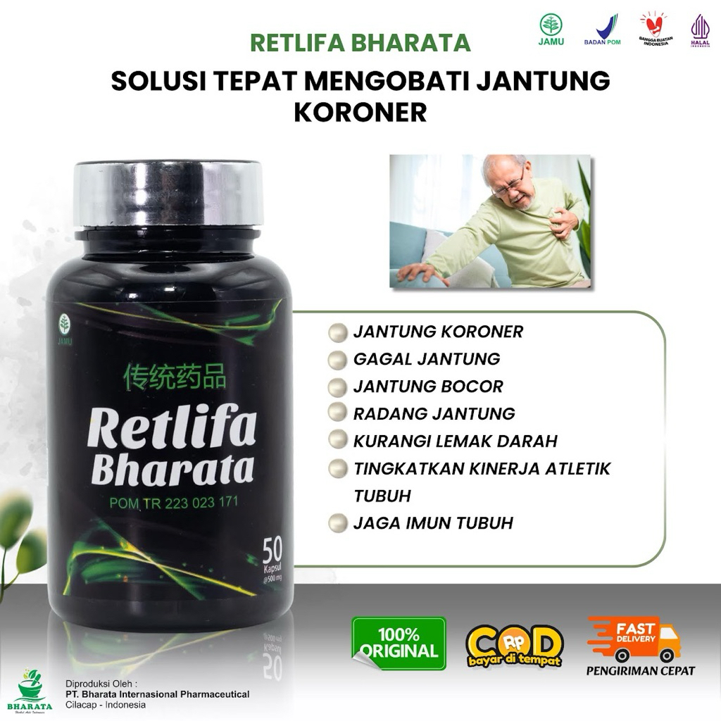 Obat Jantung Koroner - Obat Jantung Bengkak - Obat Jantung Bocor - Retlifa Bharata